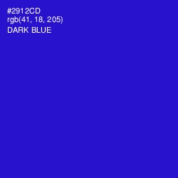 #2912CD - Dark Blue Color Image