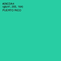 #29CDA4 - Puerto Rico Color Image