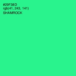 #29F38D - Shamrock Color Image
