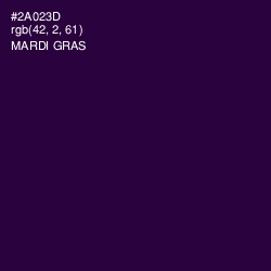 #2A023D - Mardi Gras Color Image