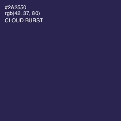 #2A2550 - Cloud Burst Color Image
