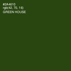 #2A4610 - Green House Color Image