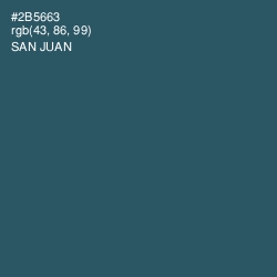 #2B5663 - San Juan Color Image