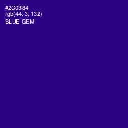 #2C0384 - Blue Gem Color Image