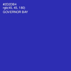 #2D2DB4 - Governor Bay Color Image