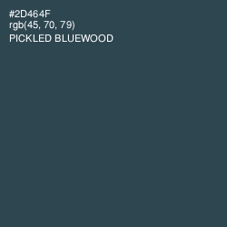 #2D464F - Pickled Bluewood Color Image