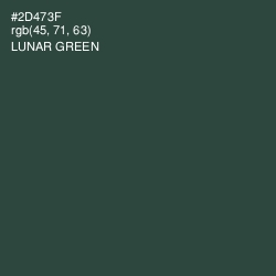 #2D473F - Lunar Green Color Image