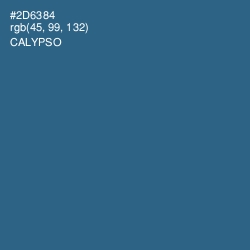 #2D6384 - Calypso Color Image
