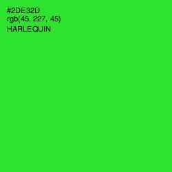 #2DE32D - Harlequin Color Image