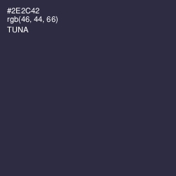 #2E2C42 - Tuna Color Image
