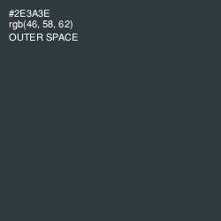 #2E3A3E - Outer Space Color Image