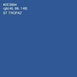 #2E5894 - St Tropaz Color Image