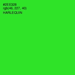 #2EE328 - Harlequin Color Image