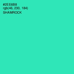 #2EE6B8 - Shamrock Color Image