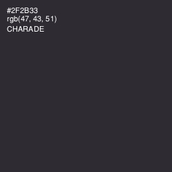 #2F2B33 - Charade Color Image
