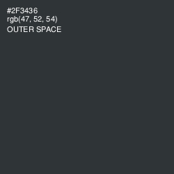 #2F3436 - Outer Space Color Image