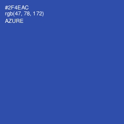 #2F4EAC - Azure Color Image