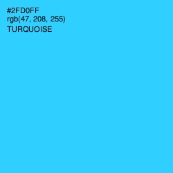 #2FD0FF - Turquoise Color Image