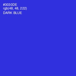 #3030DE - Dark Blue Color Image