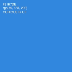 #3187DE - Curious Blue Color Image