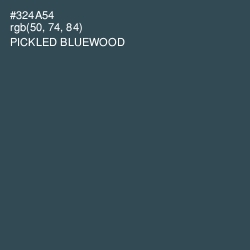 #324A54 - Pickled Bluewood Color Image
