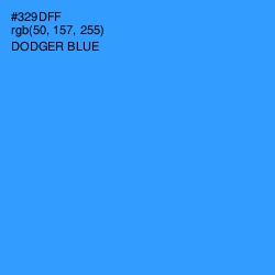 #329DFF - Dodger Blue Color Image