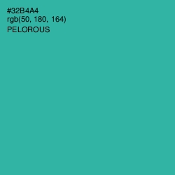 #32B4A4 - Pelorous Color Image