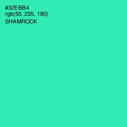 #32EBB4 - Shamrock Color Image