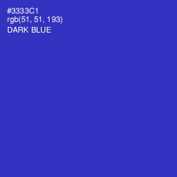 #3333C1 - Dark Blue Color Image