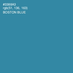 #3388A3 - Boston Blue Color Image