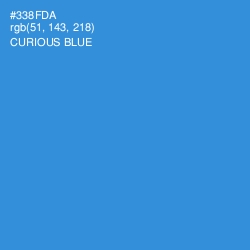 #338FDA - Curious Blue Color Image