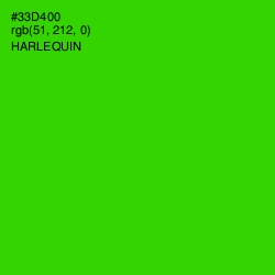 #33D400 - Harlequin Color Image