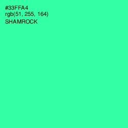 #33FFA4 - Shamrock Color Image