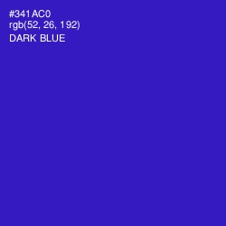 #341AC0 - Dark Blue Color Image