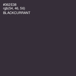 #362E38 - Blackcurrant Color Image