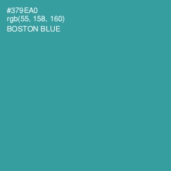 #379EA0 - Boston Blue Color Image