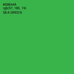 #39B44A - Sea Green Color Image