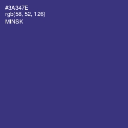 #3A347E - Minsk Color Image