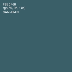 #3B5F68 - San Juan Color Image