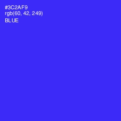#3C2AF9 - Blue Color Image