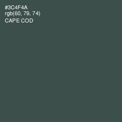 #3C4F4A - Cape Cod Color Image