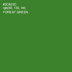 #3C822C - Forest Green Color Image
