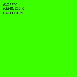 #3CFF00 - Harlequin Color Image