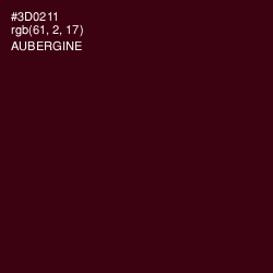 #3D0211 - Aubergine Color Image