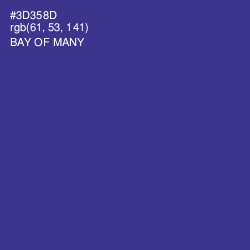 #3D358D - Bay of Many Color Image