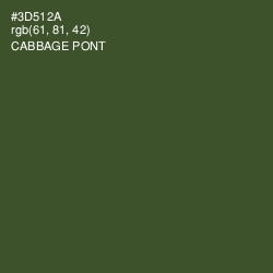 #3D512A - Cabbage Pont Color Image