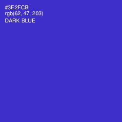 #3E2FCB - Dark Blue Color Image
