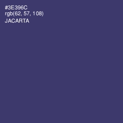 #3E396C - Jacarta Color Image