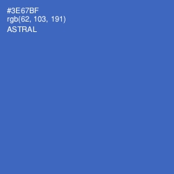 #3E67BF - Astral Color Image