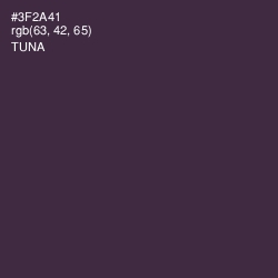 #3F2A41 - Tuna Color Image